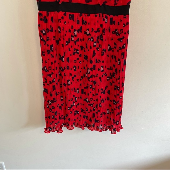 NWT Foxiedox Sassa Leopard Pleat Midi Dress - Picture 4 of 7